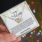 To Mom ~ from Son or Daughter - Interlocking Necklace