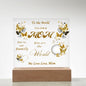 Gift to Mom from Family I Mother's Day Gift I Acrylic Plaque