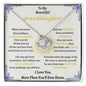 To My Beautiful Granddaughter- Love Knot Necklace
