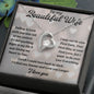 To My Beautiful Wife - From Husband - Forever Love Necklace